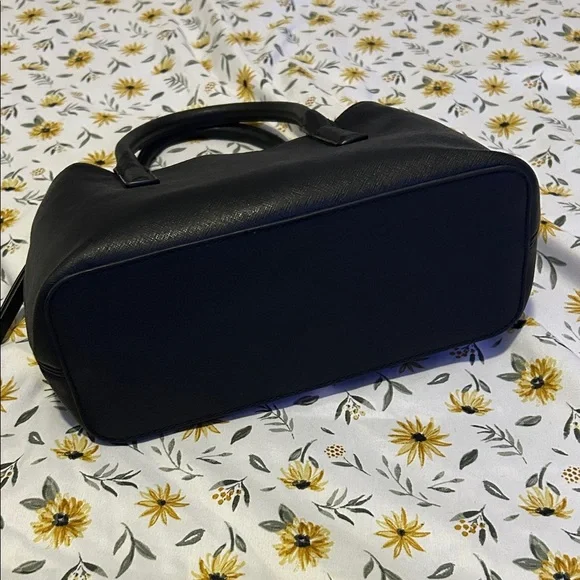 Tommy Hilfiger Black Cleo Small Satchel Red White Blue - Picture 6 of 10